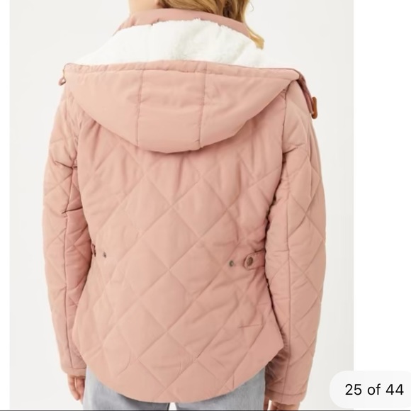 Quilted Puffer Jacket with Removable Hood. Size Small. - Picture 4 of 11